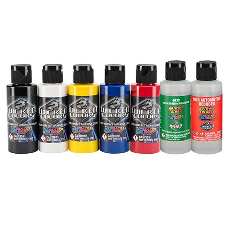 Createx Wicked Airbrush Colors Sampler Detail Set