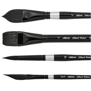 Black Velvet squirrel/Synthetic Blend Watercolor Brushes