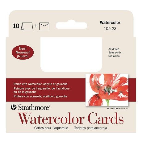 Watercolor Blank Postcards 