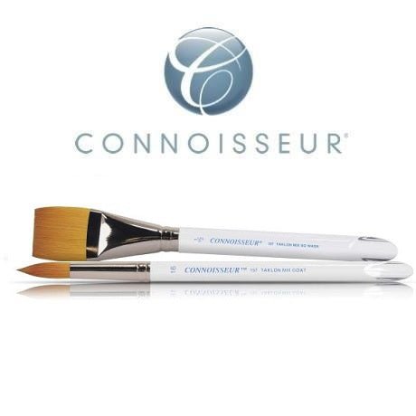 Connoisseur Gold Taklon/Hair Blend Watercolor Brushes - merriartist.com