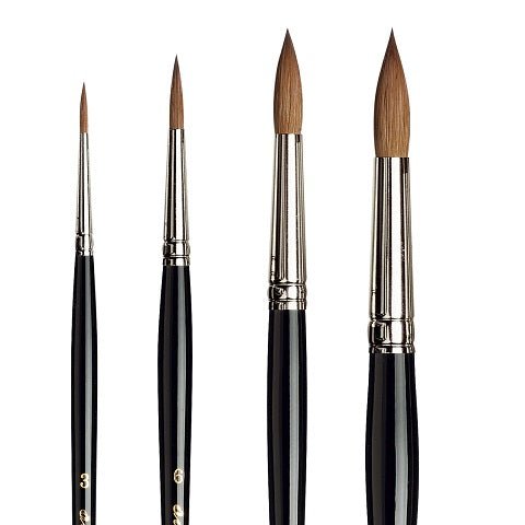Da Vinci Maestro Series Kolinsky Red Sable Travel Brush - Round, Size 12, Made In Germany
