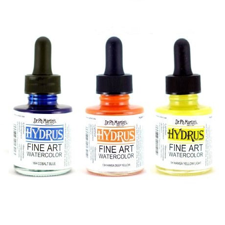 Dr. PH Martin Hydrus Liquid Watercolors - merriartist.com