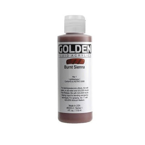 Golden Fluid Acrylics in 4 Ounce Bottles