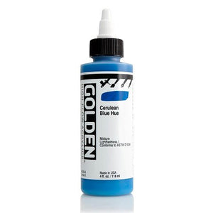 Golden High Flow Acrylics in 4 ounce bottles