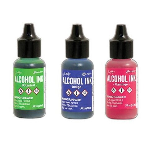 Tim Holtz Alcohol Inks - The Merri Artist - merriartist.com