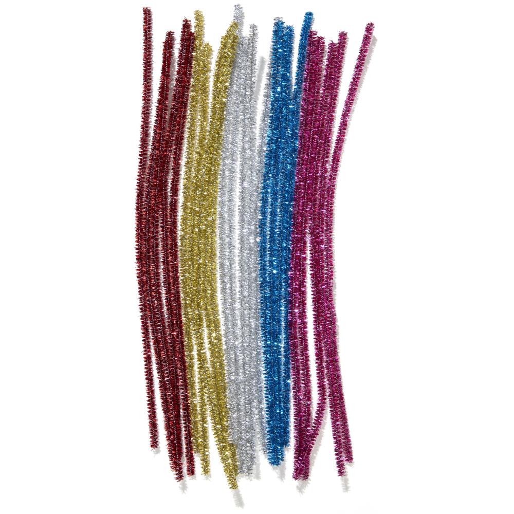 CousinDIY Tinsel Stems 6mmx12" - 25 Pack