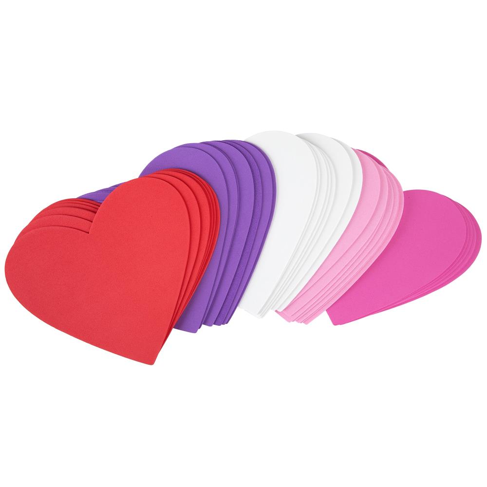 CousinDIY Foam Cutouts 6.5" - 35 Pack - Hearts