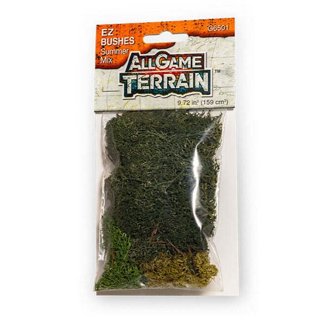 All Game Terrain - EZ Bushes 9.72 cubic inches - Summer Mix - The Merri Artist - merriartist.com