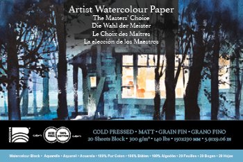 Baohong - The Masters Choice - Watercolor Paper Block - 5.91" x 9.06" - 140 lb Cold Press - The Merri Artist - merriartist.com