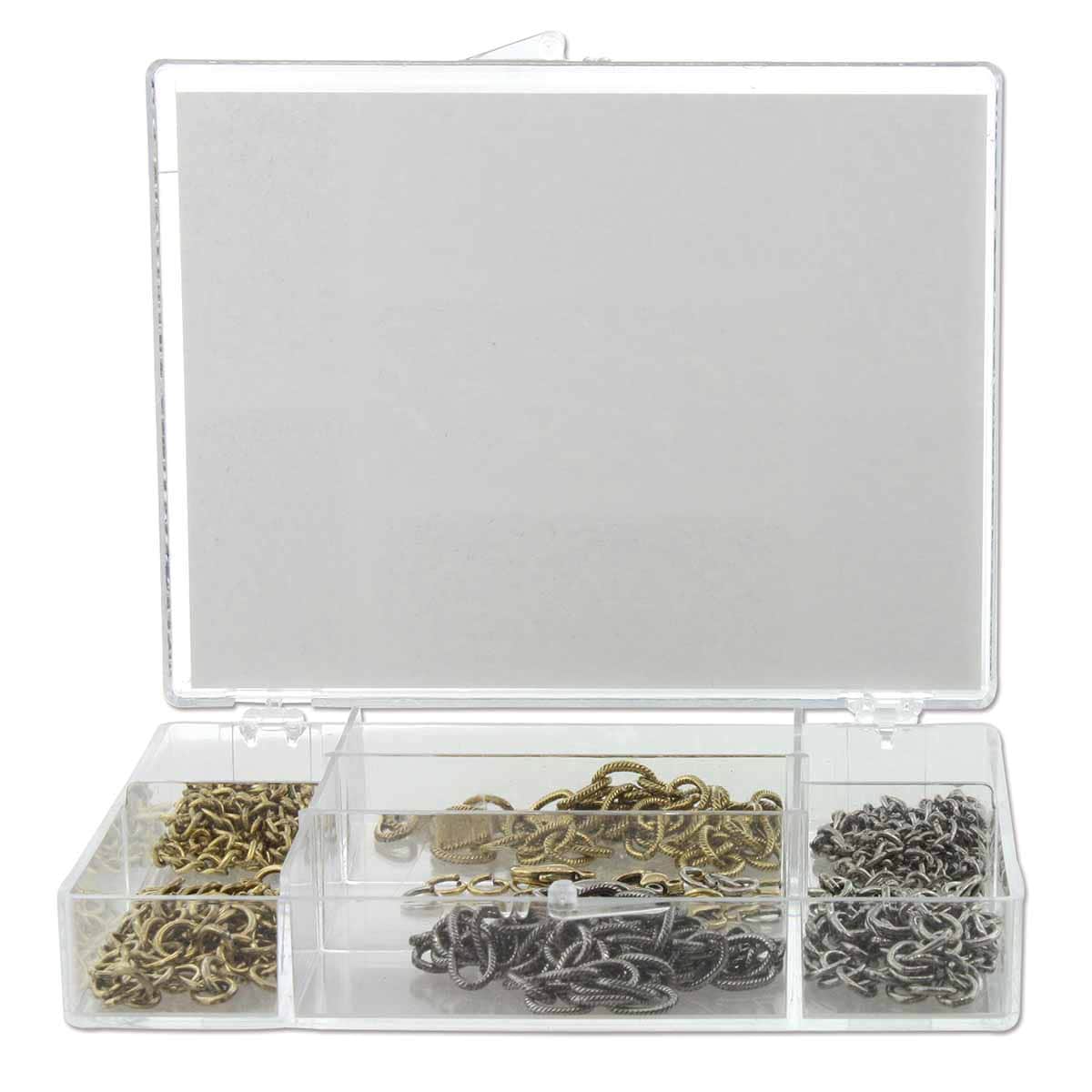 Beadsmith Anitique Gold & Silver Color Base Metal Chain Kit (6 Chains, 6 Clasps, 24 Jump Rings) - The Merri Artist - merriartist.com