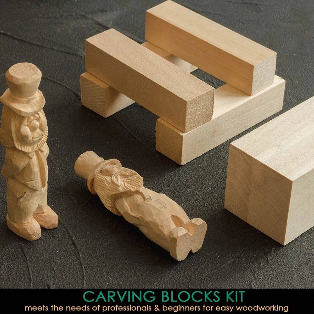 BeaverCraft - BW1 - Wood Carving Blocks Set of Basswood - The Merri Artist - merriartist.com