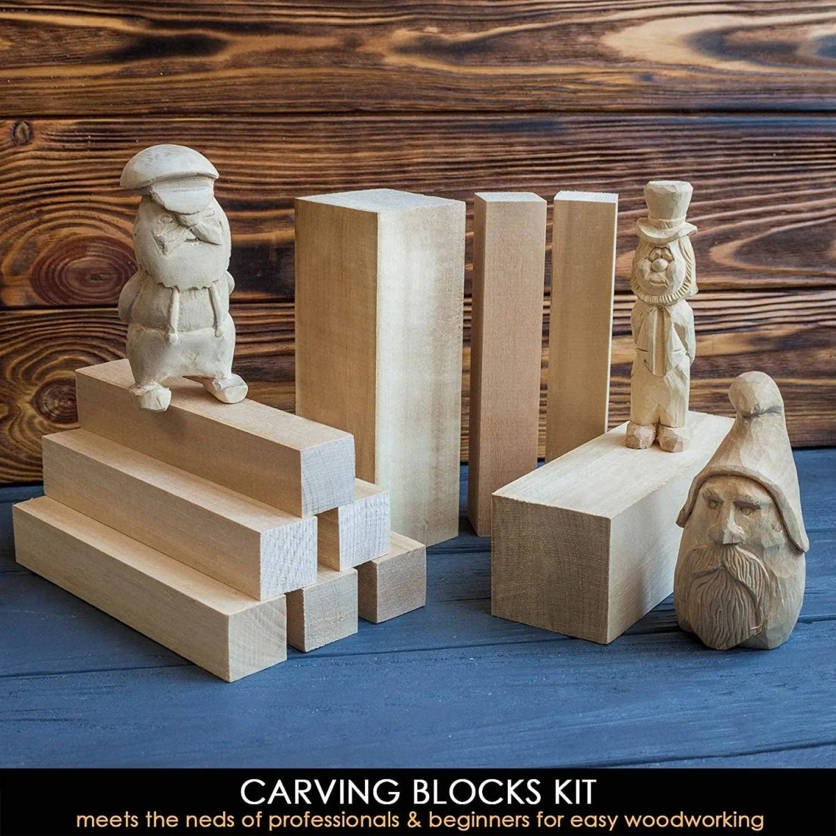 BeaverCraft - BW10 - Set of Basswood Carving Blocks 10 pcs - The Merri Artist - merriartist.com