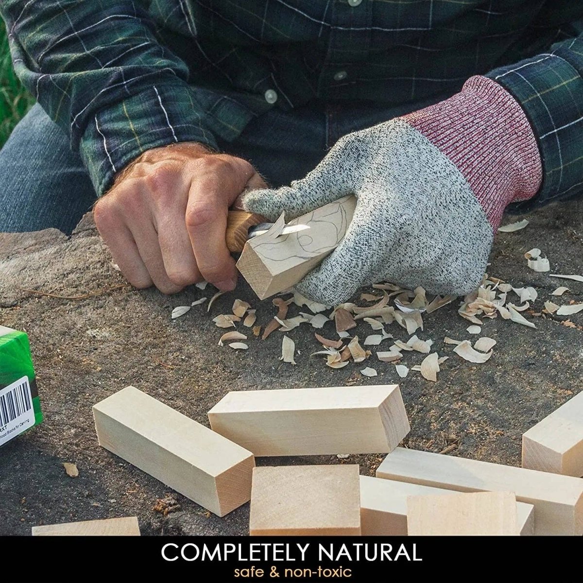 BeaverCraft - BW18 - Set of Basswood Carving Blocks 18pcs - The Merri Artist - merriartist.com