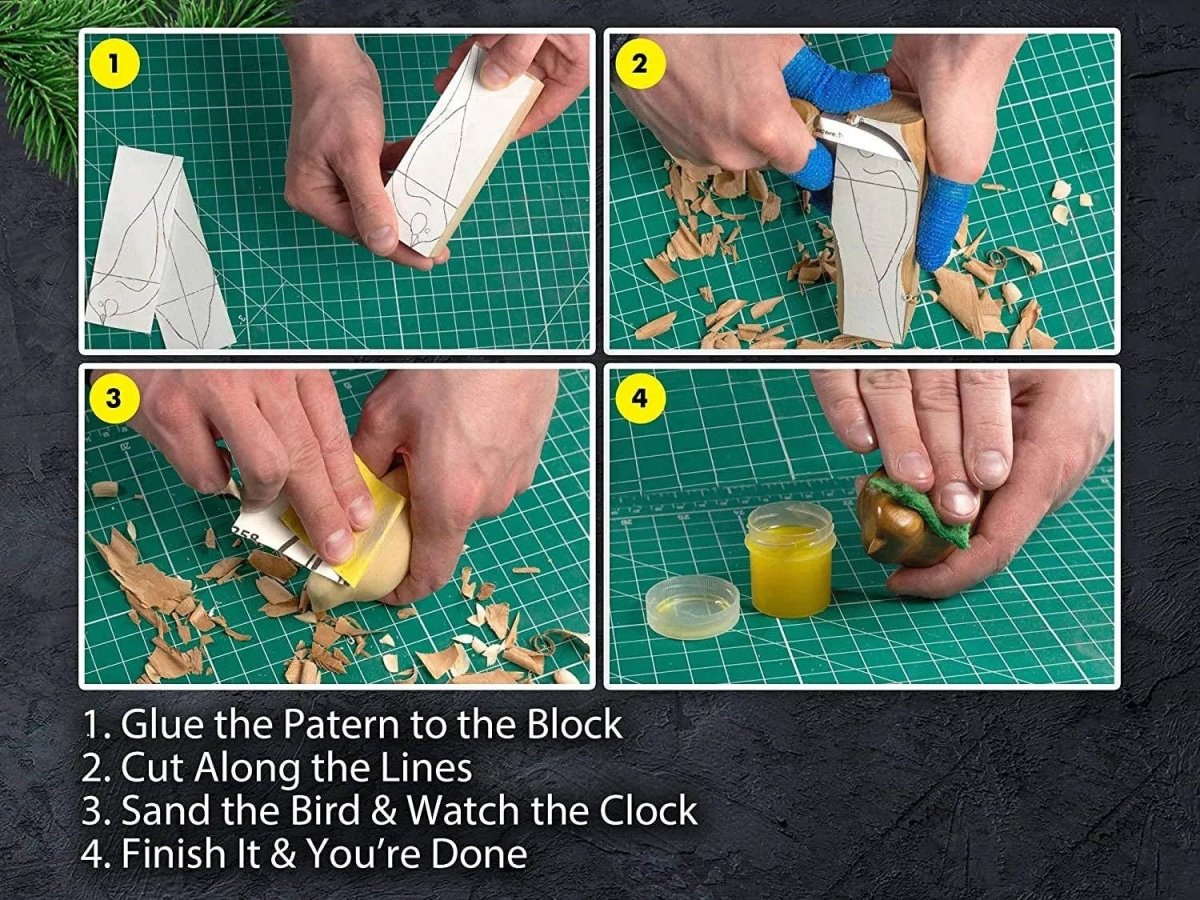 BeaverCraft - DIY01 - Comfort Bird Carving Whittling Starter Kit - The Merri Artist - merriartist.com