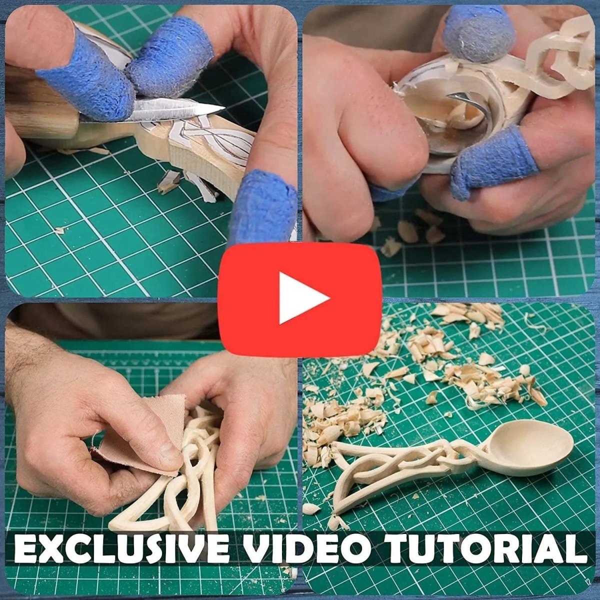 BeaverCraft - DIY04 - Celtic Spoon Carving DIY Craft Kit - The Merri Artist - merriartist.com