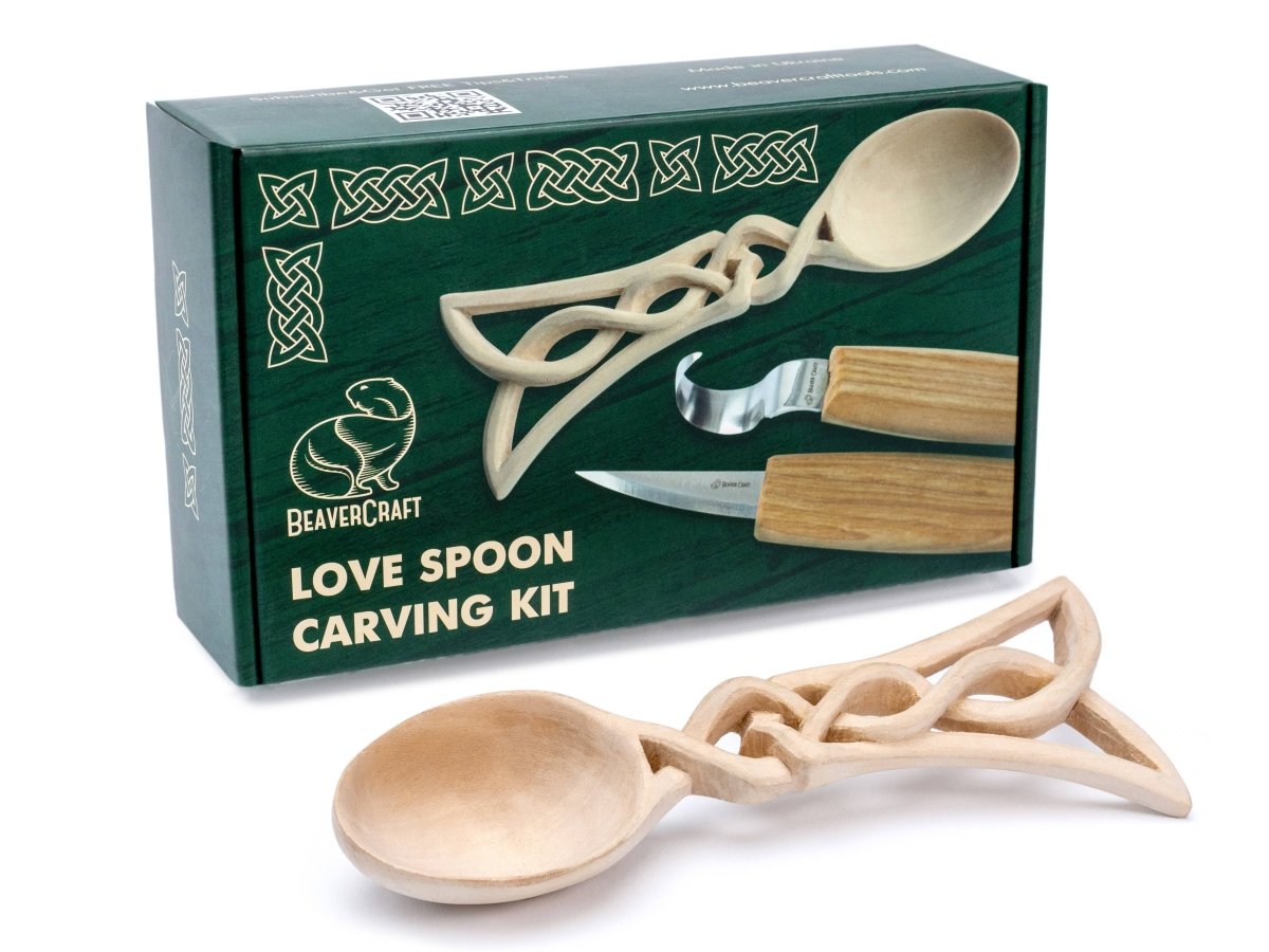 BeaverCraft - DIY04 - Celtic Spoon Carving DIY Craft Kit - The Merri Artist - merriartist.com
