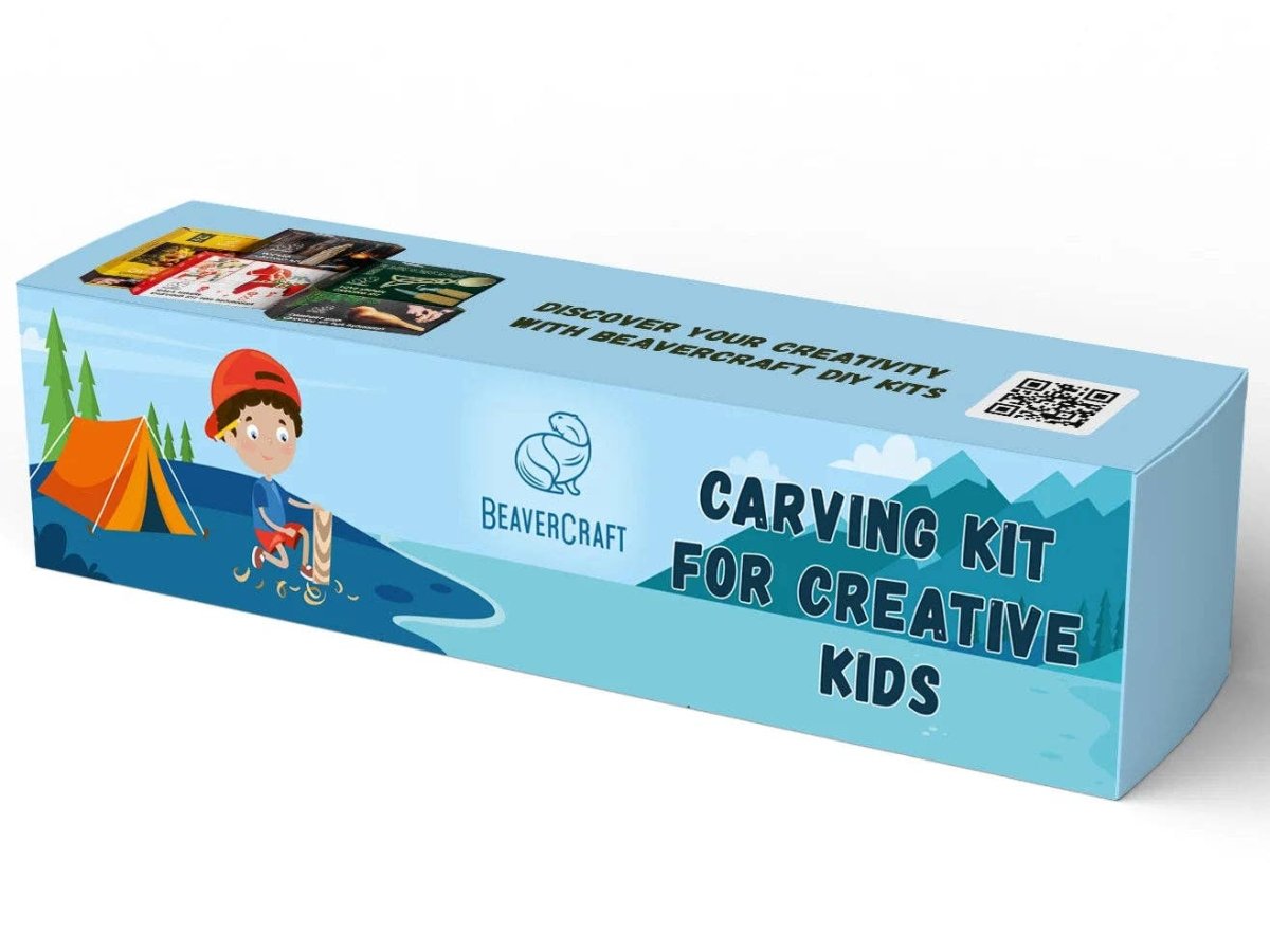 BeaverCraft - DIY08 - Spruce Tree Carving Kit - The Merri Artist - merriartist.com
