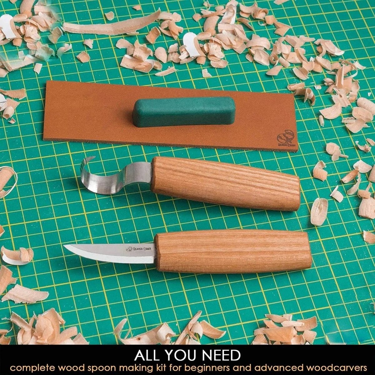 BeaverCraft - S01 - Spoon Carving Set - The Merri Artist - merriartist.com