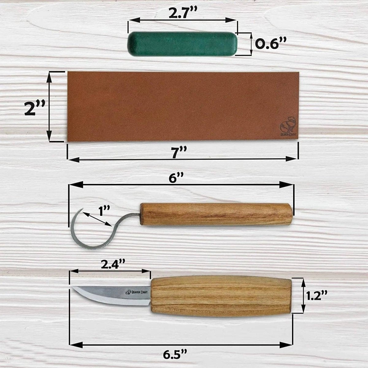 BeaverCraft - S01 - Spoon Carving Set - The Merri Artist - merriartist.com