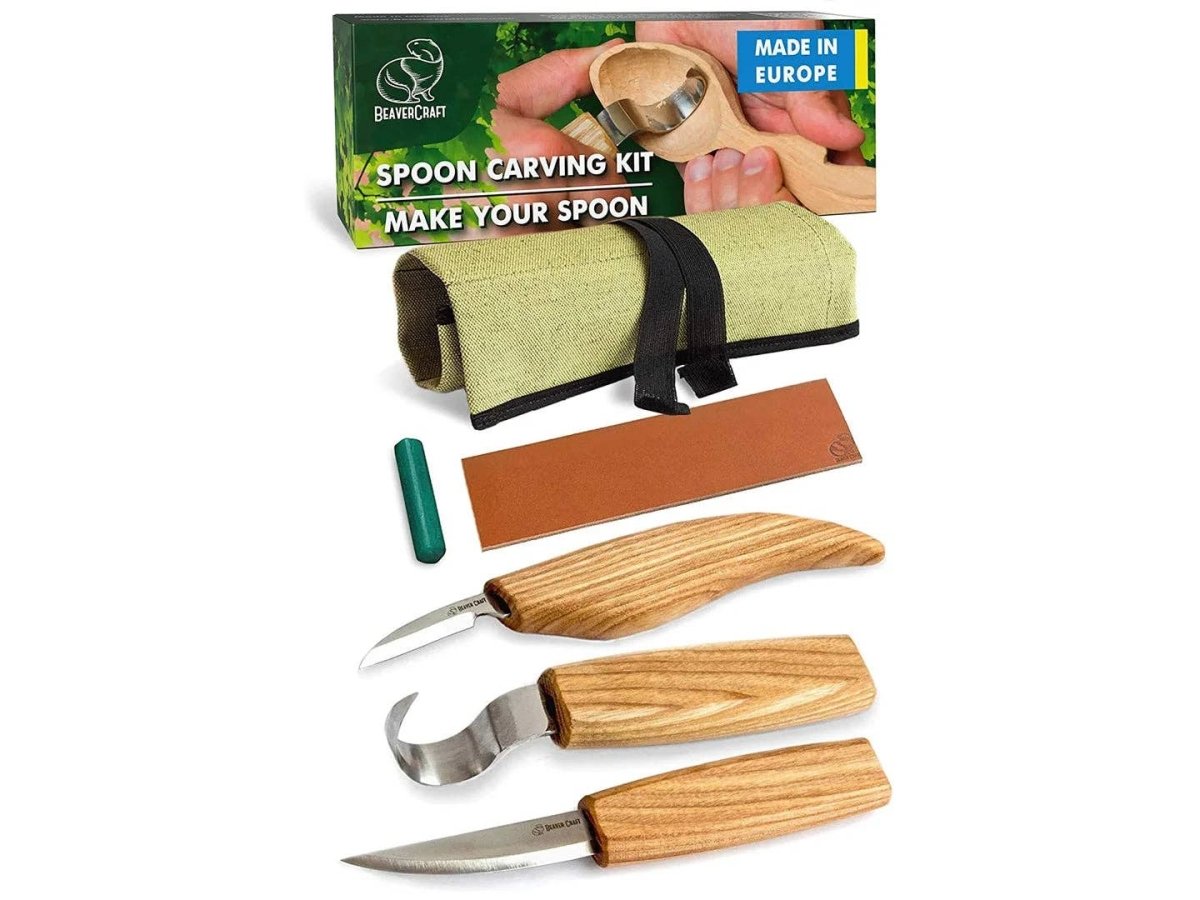 BeaverCraft - S13 - Wood Carving Tool Set for Spoon Carving - The Merri Artist - merriartist.com