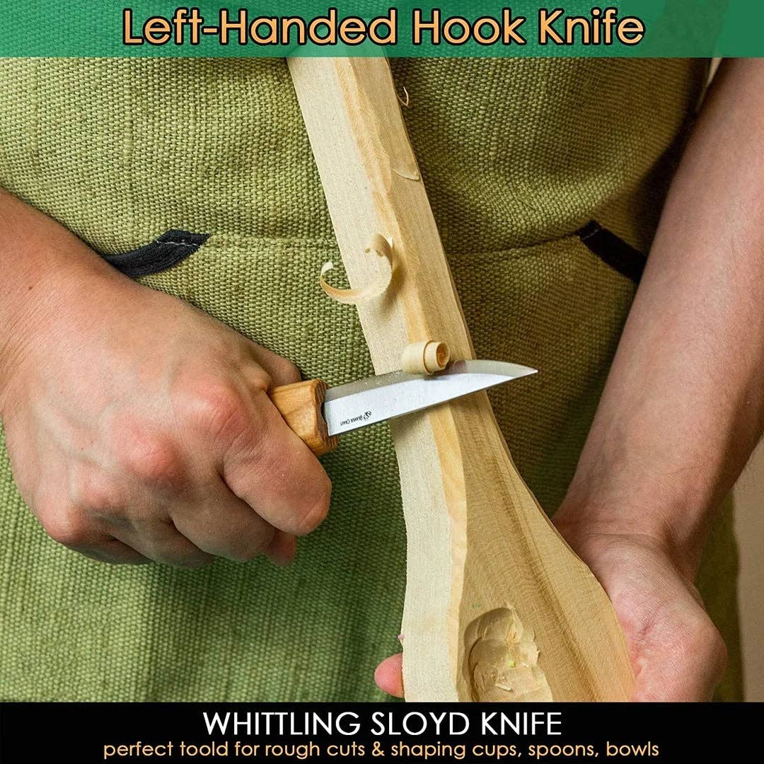 BeaverCraft - S13L - Wood Carving Tool Set for Spoon Carving (Left handed) - The Merri Artist - merriartist.com
