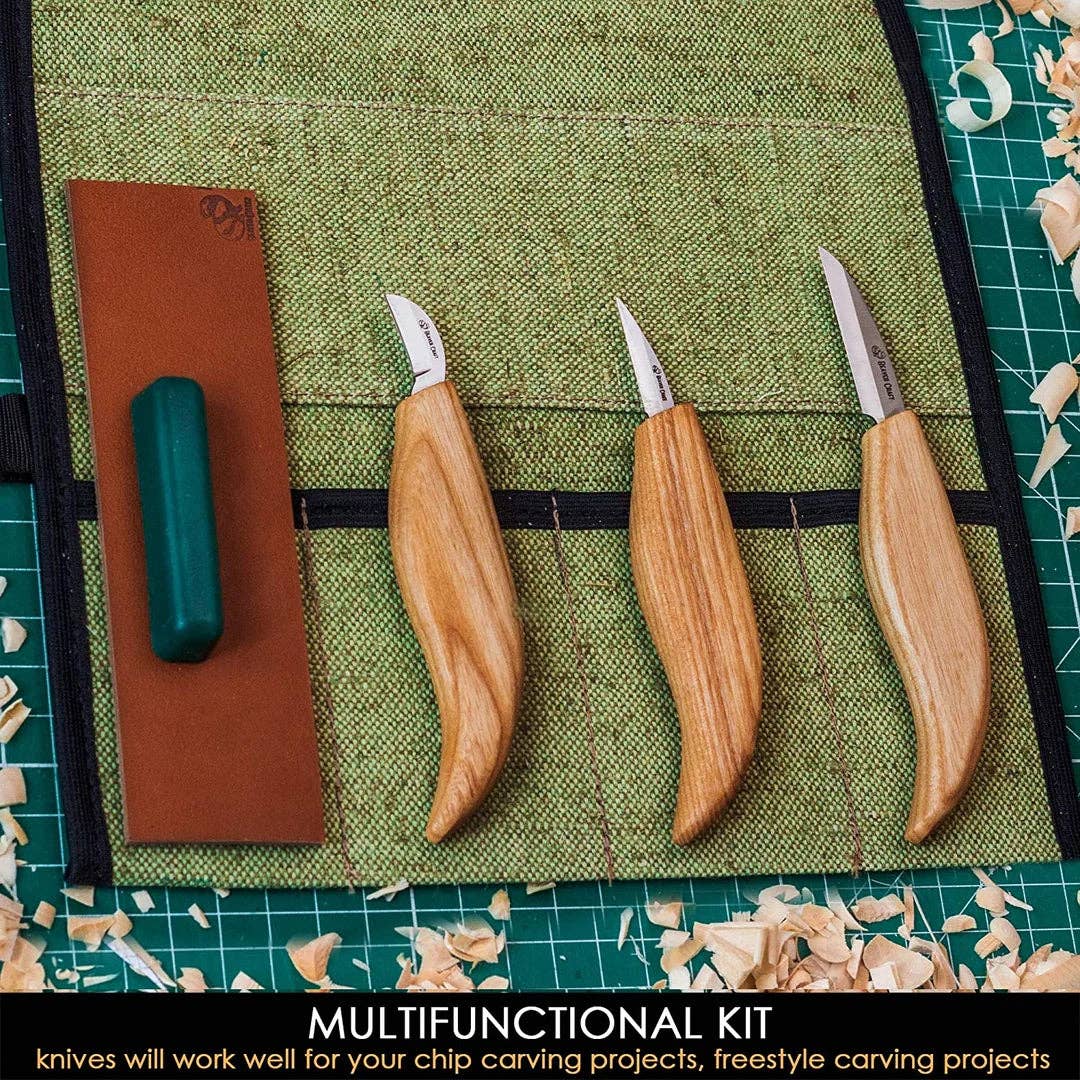 BeaverCraft - S15 - Chip and Whittle Craft Tool Knife Set - The Merri Artist - merriartist.com