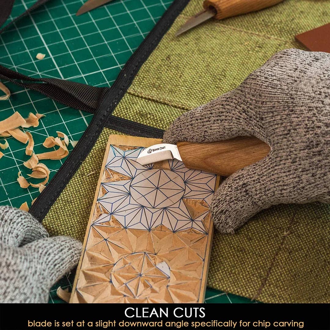 BeaverCraft - S15 - Chip and Whittle Craft Tool Knife Set - The Merri Artist - merriartist.com