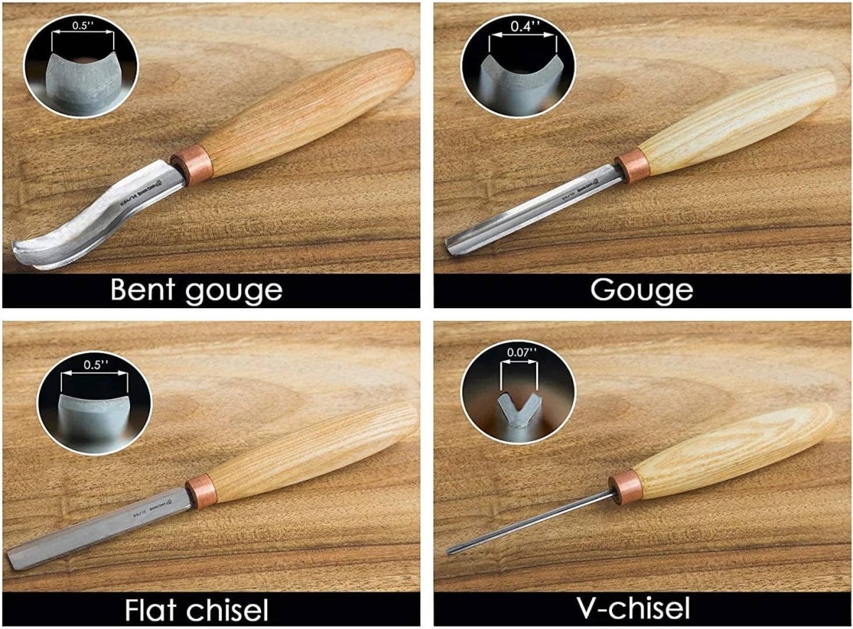 BeaverCraft - SC01 - Gouge Wood Carving Tools Set - The Merri Artist - merriartist.com