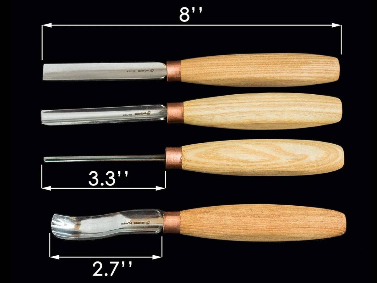 BeaverCraft - SC01 - Gouge Wood Carving Tools Set - The Merri Artist - merriartist.com