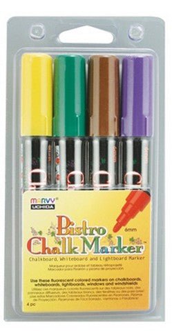 Bistro Chalk Marker Bright 4 Color Set - The Merri Artist - merriartist.com
