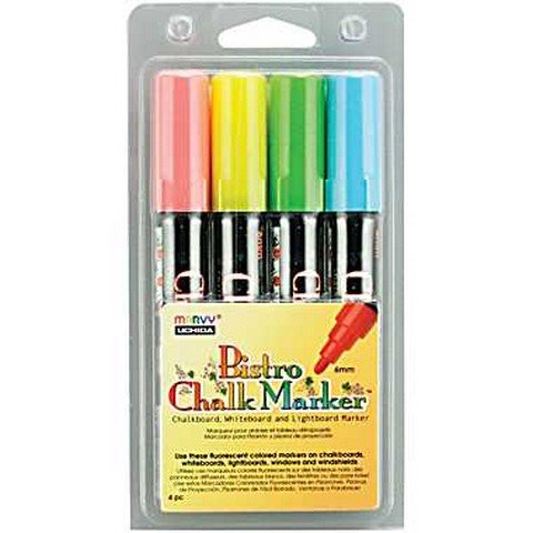 Bistro Chalk Marker Fluorescent Set A - The Merri Artist - merriartist.com