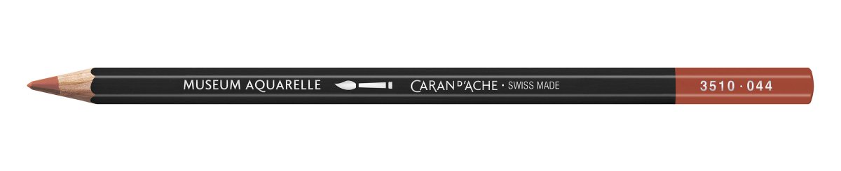 Caran d'Ache Museum Aquarelle Pencil - 044 Terra Cotta - The Merri Artist - merriartist.com