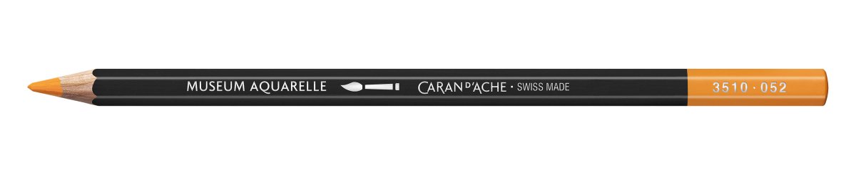 Caran d'Ache Museum Aquarelle Pencil - 052 Saffron - The Merri Artist - merriartist.com
