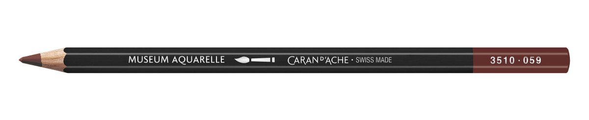 Caran d'Ache Museum Aquarelle Pencil - 059 Brown - The Merri Artist - merriartist.com