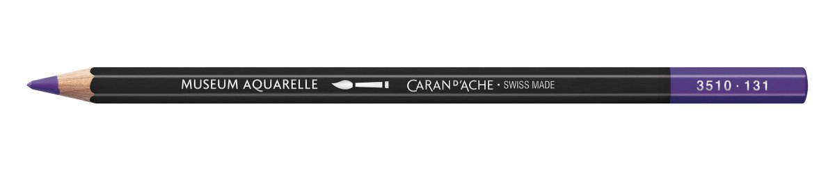 Caran d'Ache Museum Aquarelle Pencil - 131 Periwinkle - The Merri Artist - merriartist.com