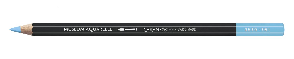 Caran d'Ache Museum Aquarelle Pencil - 161 Light Blue - The Merri Artist - merriartist.com