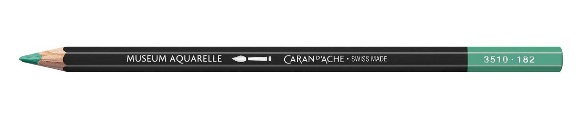 Caran d'Ache Museum Aquarelle Pencil - 182 Cobalt Green - The Merri Artist - merriartist.com