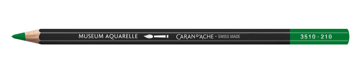 Caran d'Ache Museum Aquarelle Pencil - 210 Emerald Green - The Merri Artist - merriartist.com