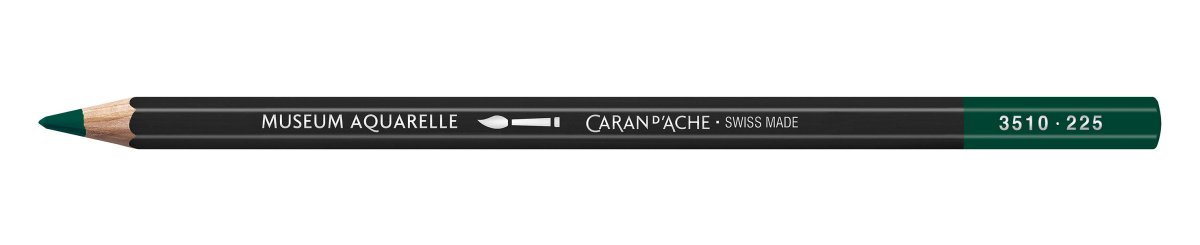 Caran d'Ache Museum Aquarelle Pencil - 225 Moss Green - The Merri Artist - merriartist.com