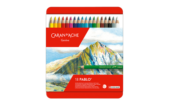 Caran d'Ache Pablo Colored Pencils - set of 18 - The Merri Artist - merriartist.com