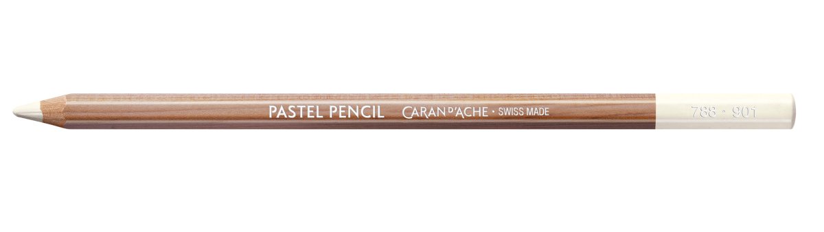 Caran d'Ache Pastel Pencil - 901 Chinese White - The Merri Artist - merriartist.com