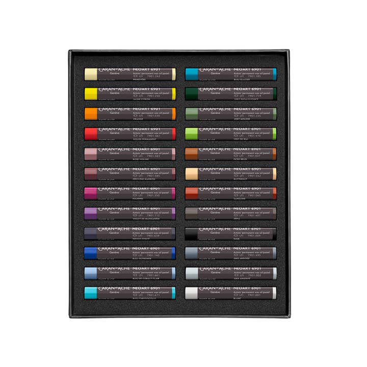 Caran d'Ache Set of 24 Neoart 6901 Pastels - The Merri Artist - merriartist.com