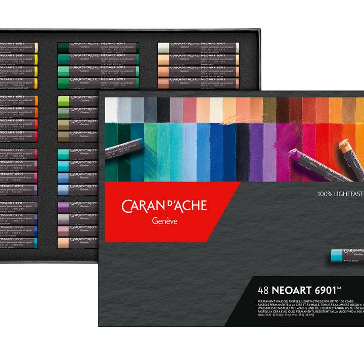 Caran d'Ache Set of 48 Neoart 6901 Pastels - The Merri Artist - merriartist.com
