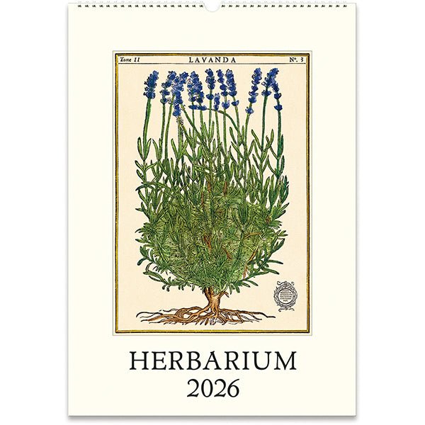 Cavallini & Co. Herbarium Wall Calendar - 13" x 19" (33 cm x 48 cm) - The Merri Artist - merriartist.com