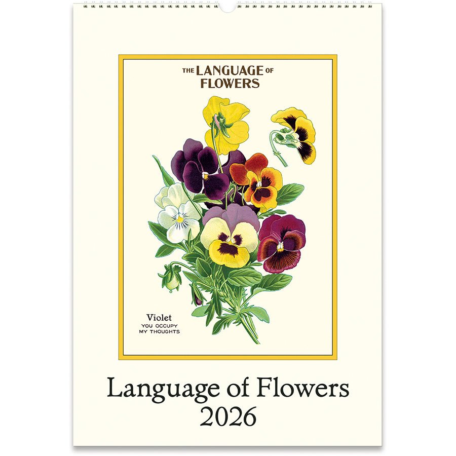 Cavallini & Co. Language of Flowers Wall Calendar - 13" x 19" (33 cm x 48 cm) - The Merri Artist - merriartist.com