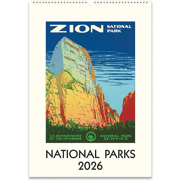 Cavallini & Co. National Parks Wall Calendar - 13" x 19" (33 cm x 48 cm) - The Merri Artist - merriartist.com