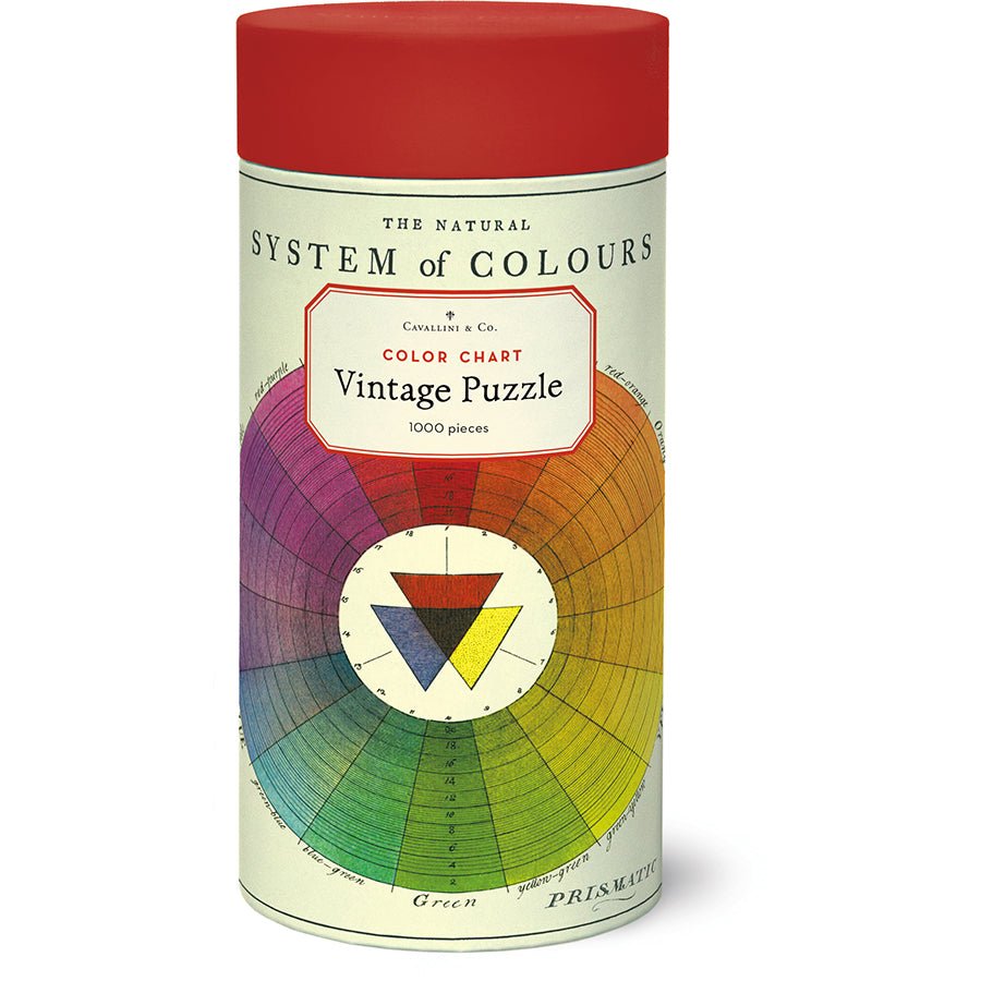 Cavallini & Co. Vintage Inspired 1000 Piece Puzzle - Color Chart - The Merri Artist - merriartist.com