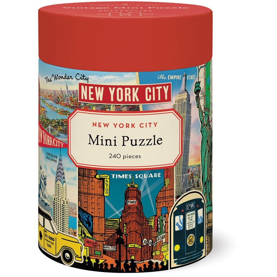 Cavallini & Co. Vintage Inspired 240 Piece Mini Puzzle - New York City - The Merri Artist - merriartist.com