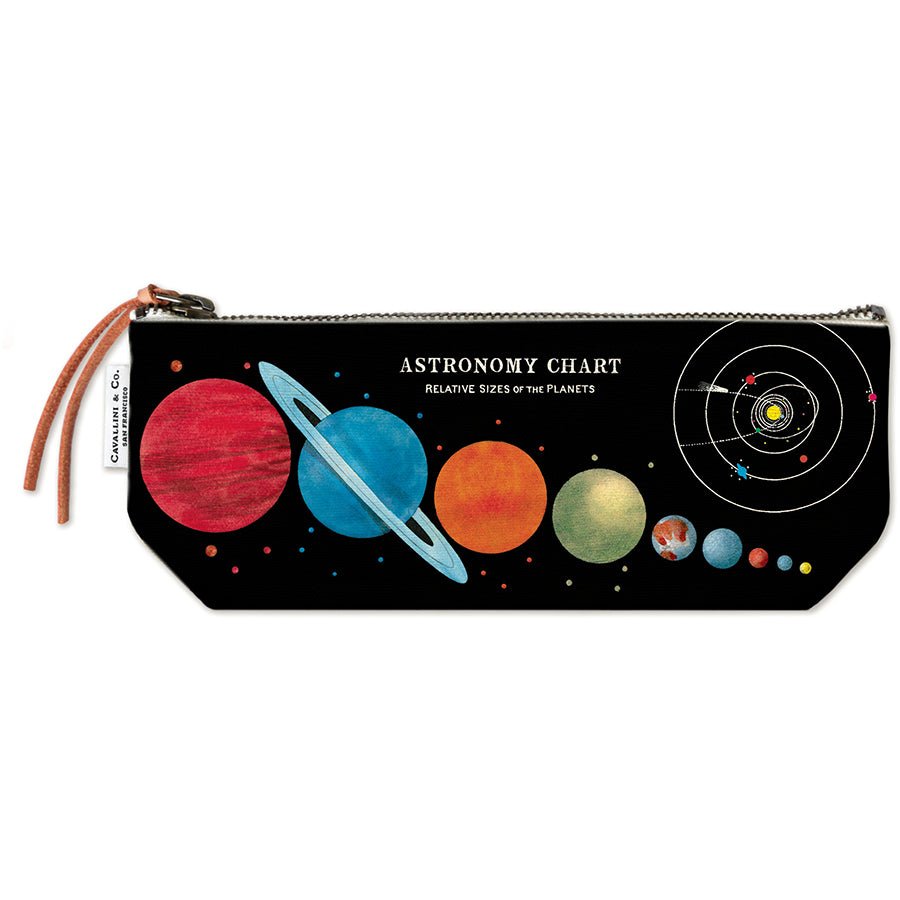 Cavallini & Co. Vintage Inspired Mini Pouch 4 x 9 inch - Astronomy Chart - The Merri Artist - merriartist.com