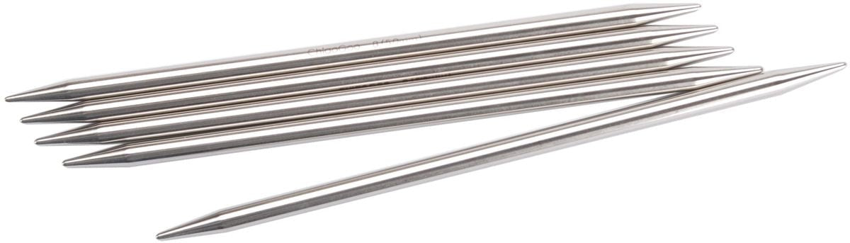 ChiaoGoo Double Point Stainless Knitting Needles 6" - 4.5 mm - Size 7 - pack of 5 - The Merri Artist - merriartist.com